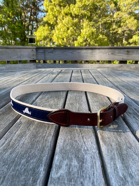 Leather belt with brass buckle United States Navy - buy from